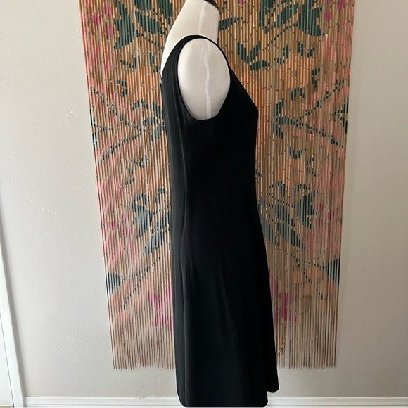 Eileen Fisher Black Silk Midi Dress - Picture 4 of 7